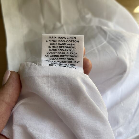 NWT Revolve x Rumer Bridget Ring Maxi Dress White Linen Size Extra Small (Flaw) - Picture 9 of 9